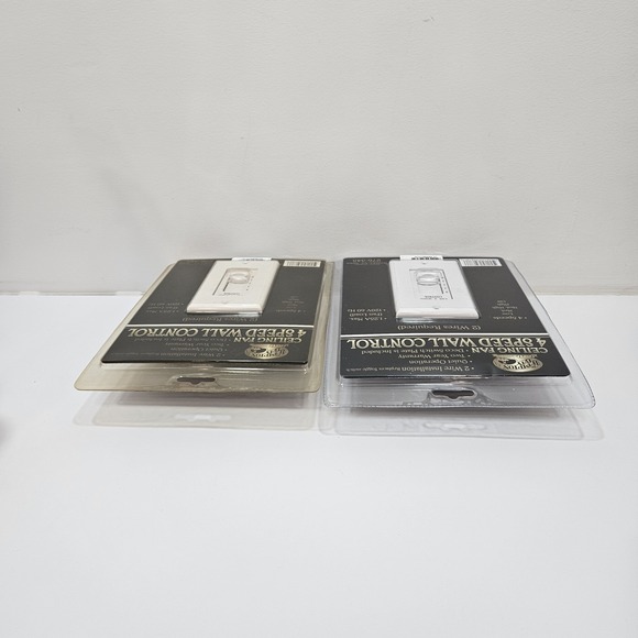 2 Hampton Bay Ceiling Fan 4 Speed Wall Control Model UC9020 - Brand New 276-345 - Picture 6 of 11